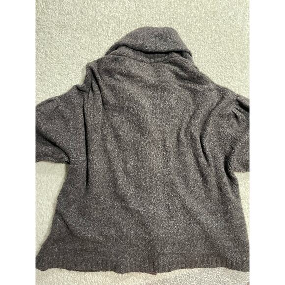 BCBG Maxazria Womens Sz M/L Wool Blend Shawl Collar Sweater Cardigan Gray - Picture 4 of 11